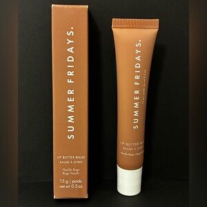 Summer Fridays Vanilla Beige Lip Butter Balm Full Size New In Box!